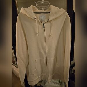OLD NAVY. Womens, XL, NWOT,  White Zip up jacket.